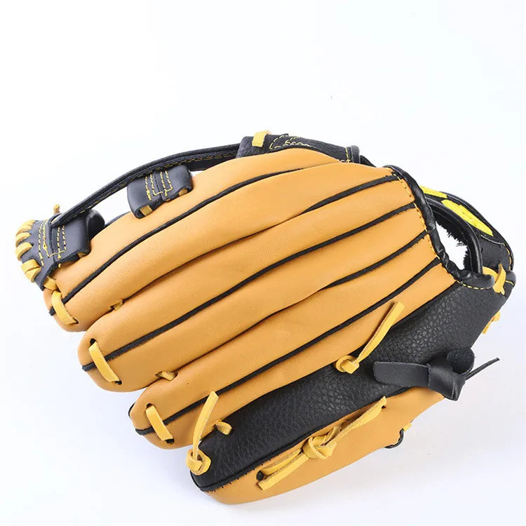 Professional Genuine Leather Baseball Gloves – 11.5/12.5 Inch Mitt for Youth & Adult Softball Training
