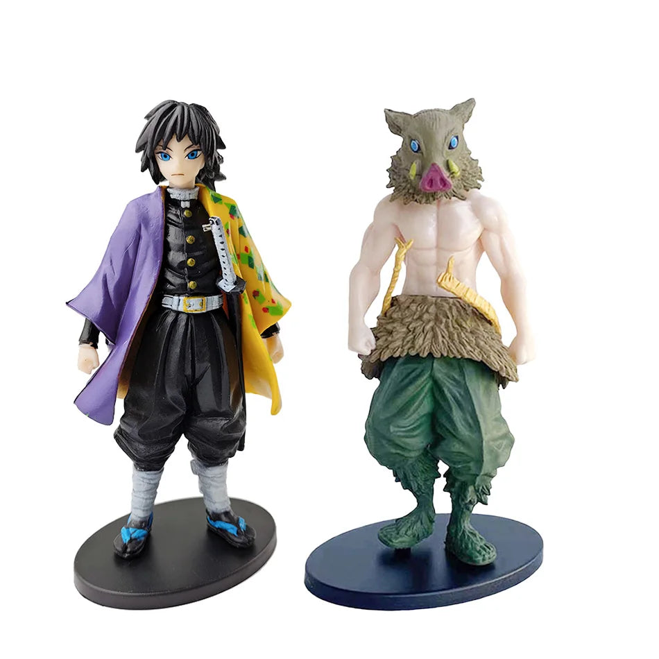 Demon Slayer Kimetsu No Yaiba Action Figures – Tanjirou, Zenitsu & Nezuko PVC Model Toys