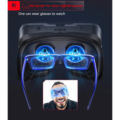 VR Shinecon 10.0 3D Virtual Reality Headset – Helmet Goggles for Smartphone Gaming