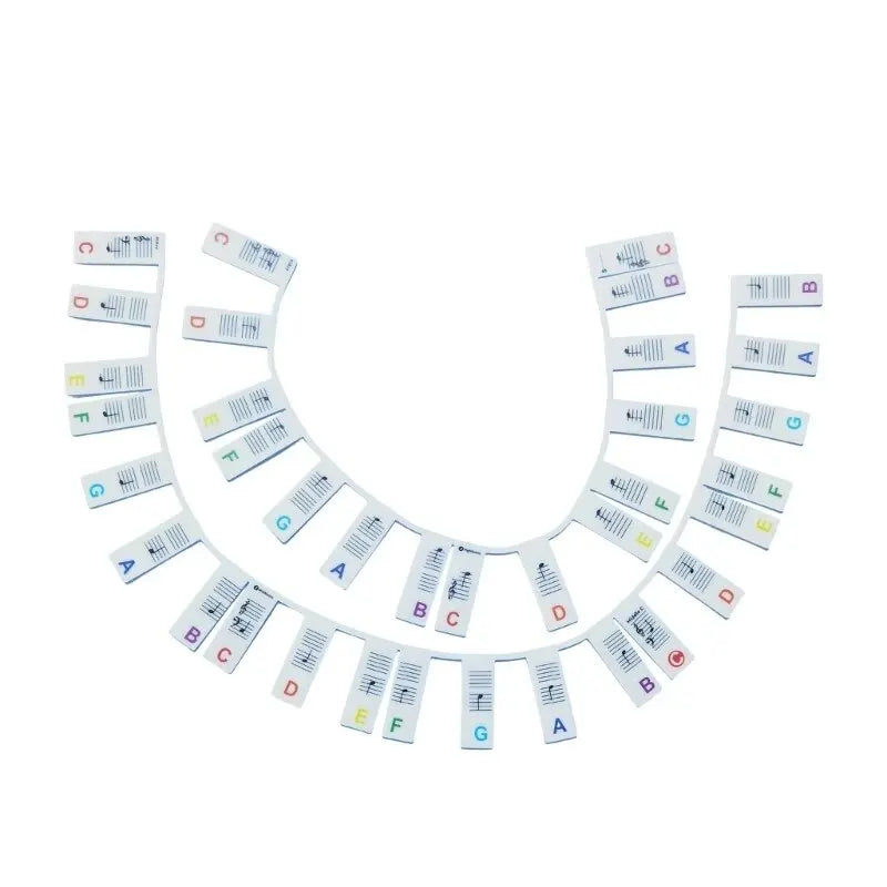 Miwayer Piano Keyboard Stickers – Removable Note Labels for 88/61 Keys, Beginner Piano Learning Guide