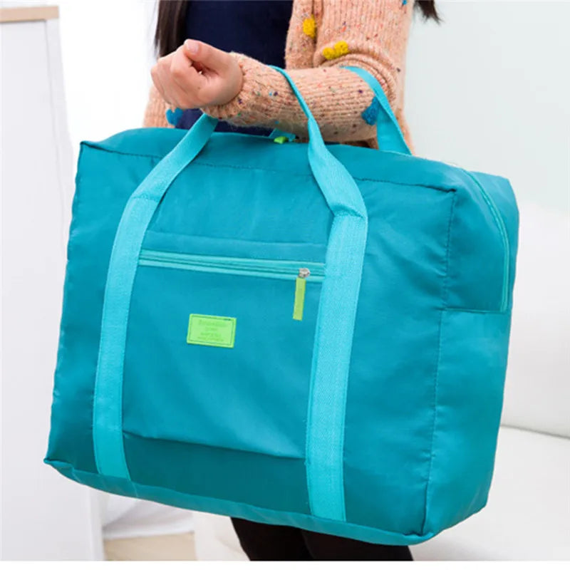 Large Capacity Waterproof Nylon Travel Bag - Portable Multi-function Hand Luggage for Business Trips