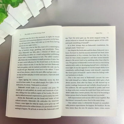 The Subtle Art of Not Giving a F*ck by Mark Manson – Self-Help Book on Happiness, Stress Relief & Personal Growth