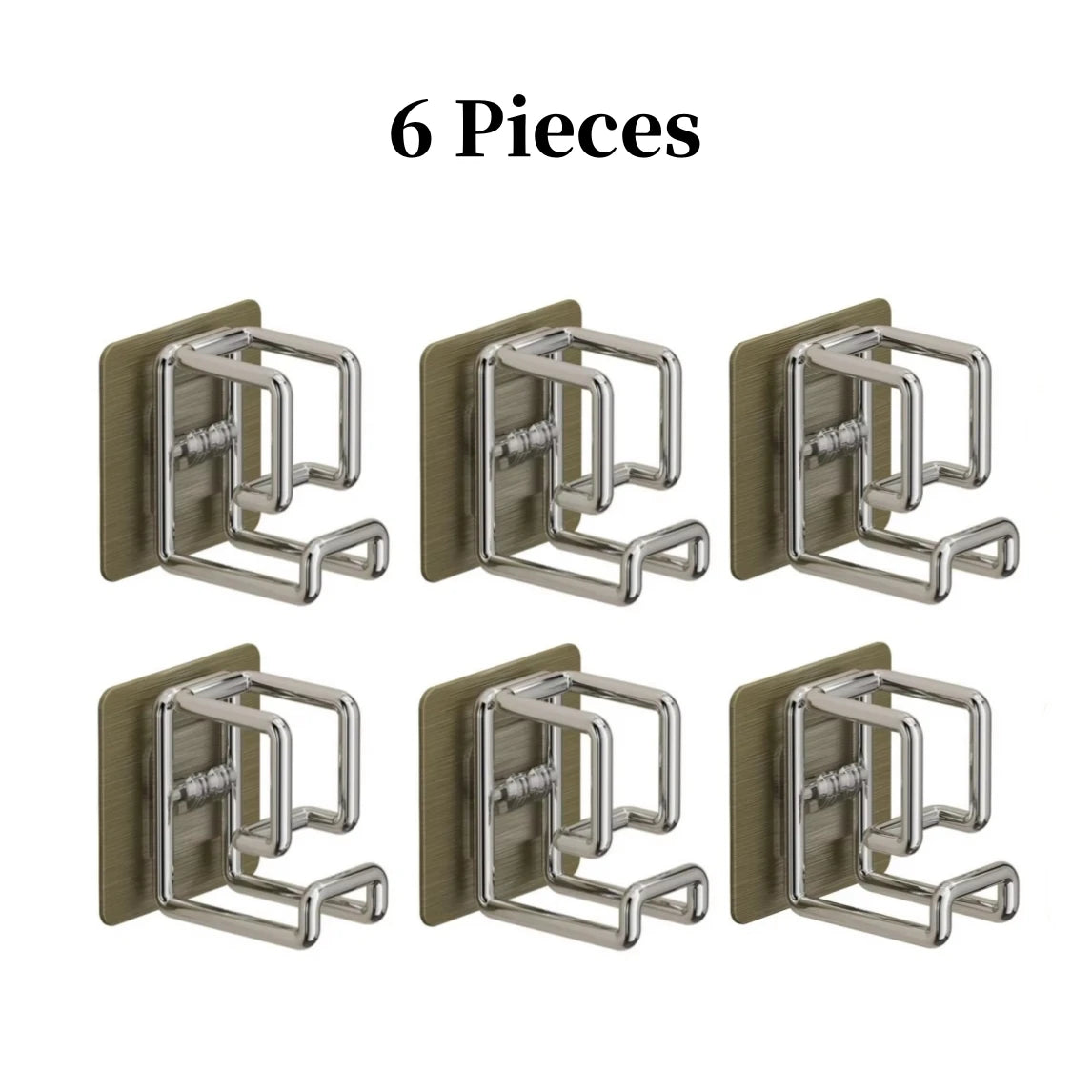 1/2/4/6PCS Stainless Steel Washbasin Hooks — Multifunction Punch-Free Kitchen & Bathroom Rack, Towel & Basin Storage Holder