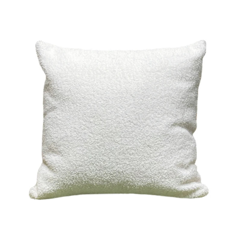 Plush Decorative Throw Pillow Cover 45x45cm – Soft Sofa Cushion Case for Living Room Home Décor Pillowcase