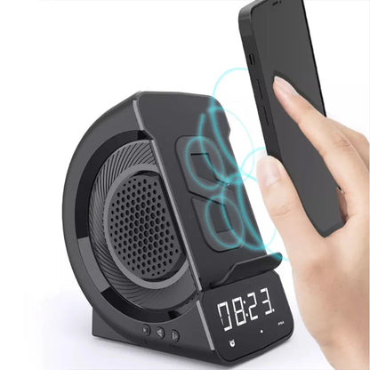 3-in-1 Wireless Bluetooth Speaker with LED Display, Alarm Clock & Fast Charging – Portable Outdoor Speaker