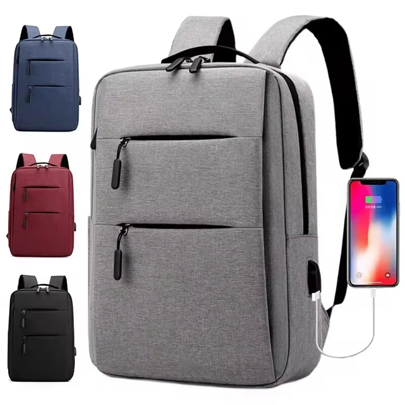 Multi-Layer Zipper Laptop Backpack 13–15 Inch – Business Travel Computer Bag for Men & Women