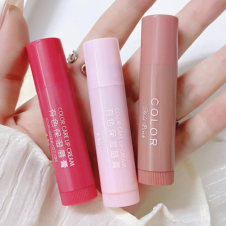 Cute Red Tint Lipstick Set – Moisturizing Colored Lip Balm with Anti-Drying & Fade-Resistant Lip Care Cosmetics