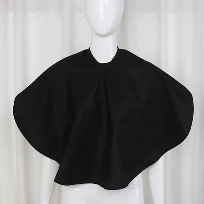 Hair Dye Tools – Short Square Black Waterproof Hairdressing Cape, Barber Salon Cutting Cloth Wrap
