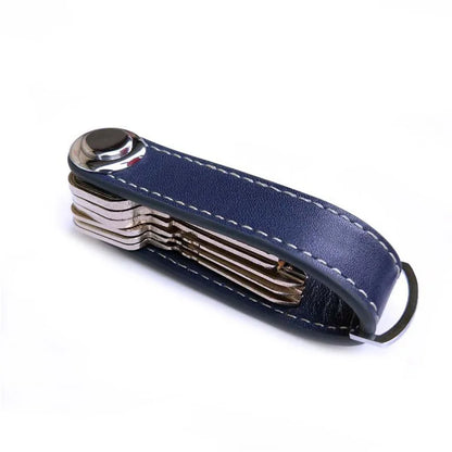 Leather Car Key Pouch – Wallet Case & Key Organizer with Chain for Smart Keys