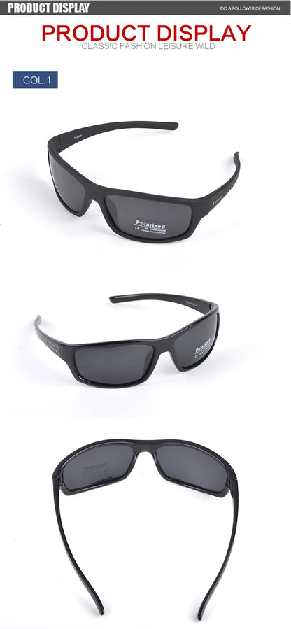 Men's Polarized Sport Sunglasses – UV400 Hiking Glasses with Polaroid Lenses, TG5104 Hipster Style