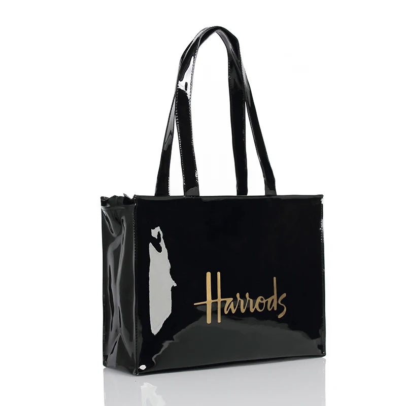 Simple Stylish PVC Reusable Shopping Bag – Luxury Eco-Friendly Waterproof Tote for Summer Beach