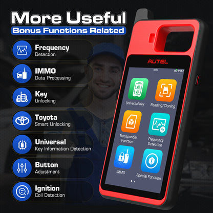 Autel MaxiIM KM100 Key Tool — OBD IMMO Key Generator with Chip/Transponder Read, Write & Clone, Lifetime Free Updates