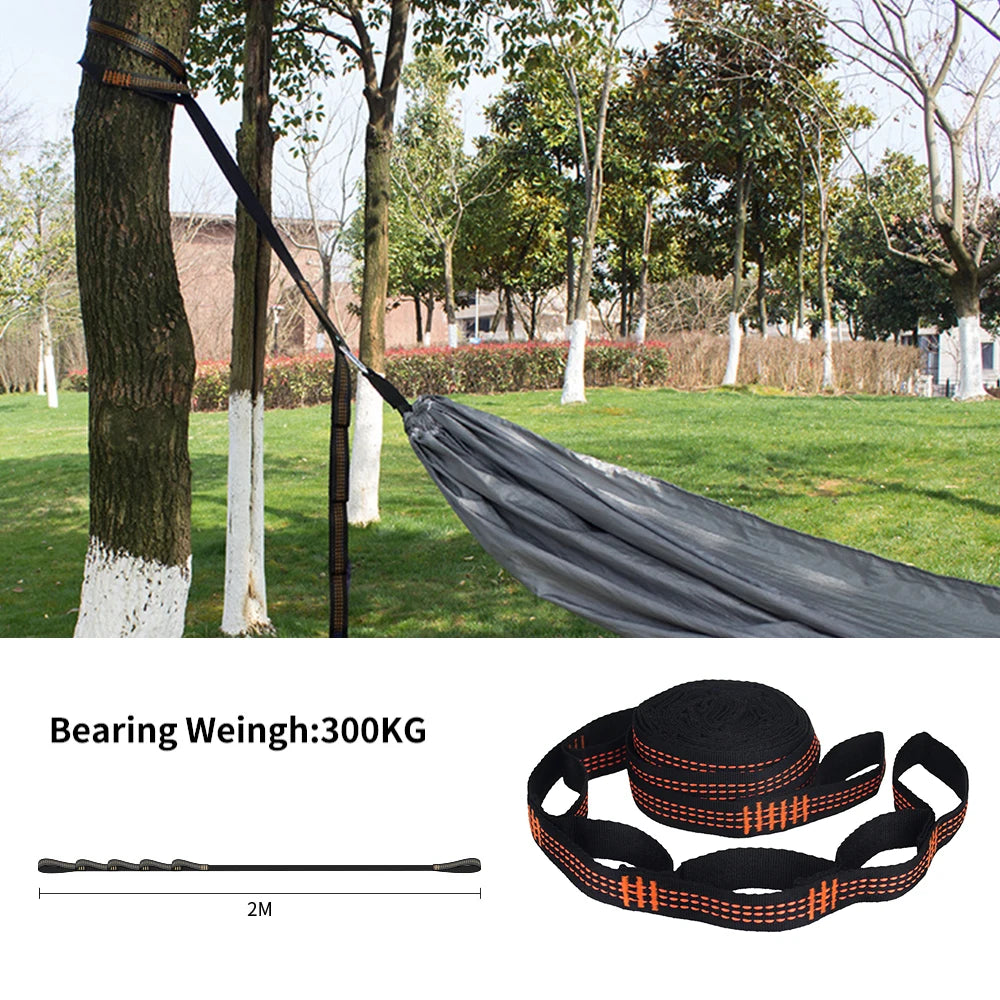 Secure Your Hammock with 2/4Pcs Special Reinforced Polyester Straps: High Load-Bearing Barbed Design for Outdoor Camping