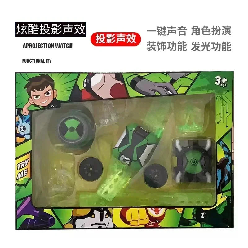 Omnitrix BEN10 Action Figure – Ben Tennyson Projection Watch with Sound & Light, Kids’ Smart Toy Gift