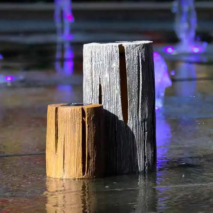 Tree Stump Solar Garden Light - Automatic Outdoor Courtyard Decorative Lamp