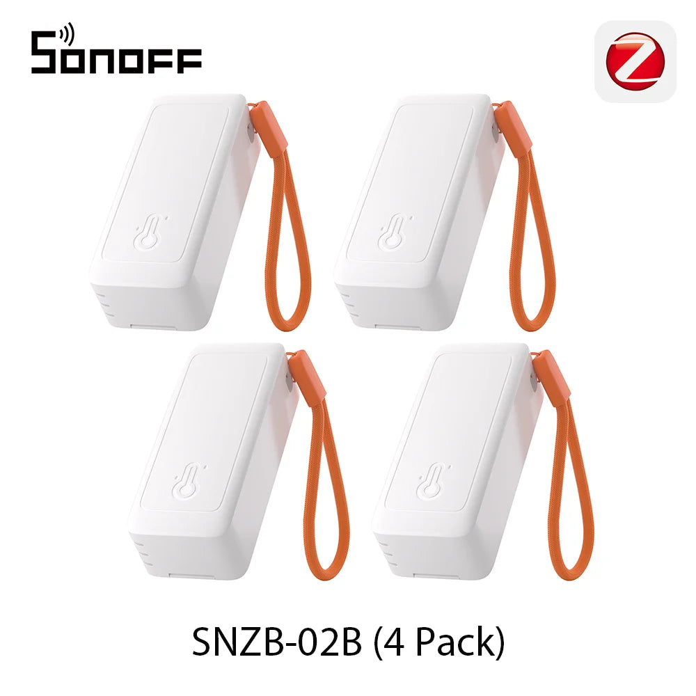 SONOFF SNZB-02B AirGuard TH Lite Sensor - Zigbee Temperature & Humidity Monitor with Data Logging and Long Battery Life