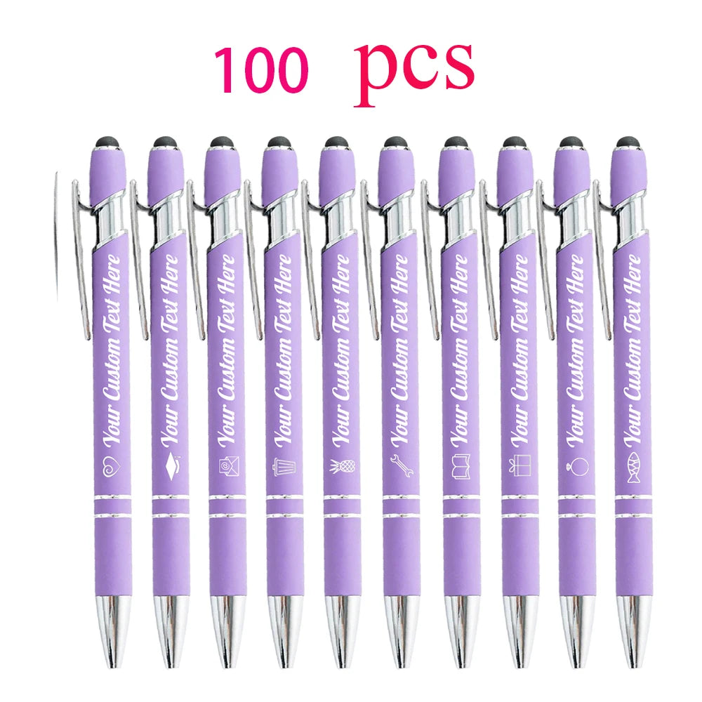 Customized Ballpoint Pen with Stylus - Personalized Metal Name & Logo Pen for Business, Graduation & Gifts