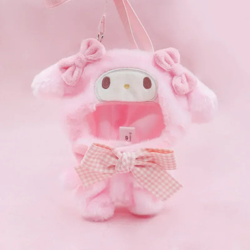 Sanrio Plush Doll Clothes — Kawaii Hello Kitty, Kuromi, Melody & Cinnamoroll Outfit for Labubu Plush Gift