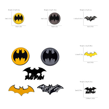Bat Shaped Enamel Pin Set - 3/5PCS Classic Cartoon Brooches for Backpacks, Clothing & Gifts