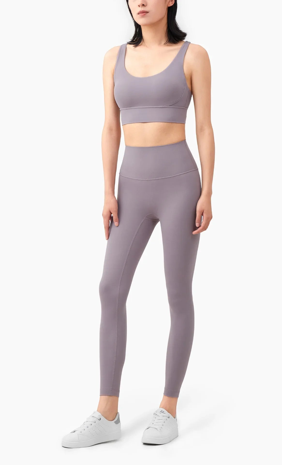 Summer 2 Piece Women's Yoga Tracksuit - Cross-Back Nylon Top and Leggings Athletic Set for Pilates and Fitness