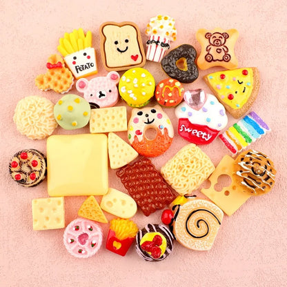 20PCS Kawaii Slime Candy Resin Charms – Cute Flatback Beads for DIY Crafts, Hair Clips, Phone Cases & Scrapbooking