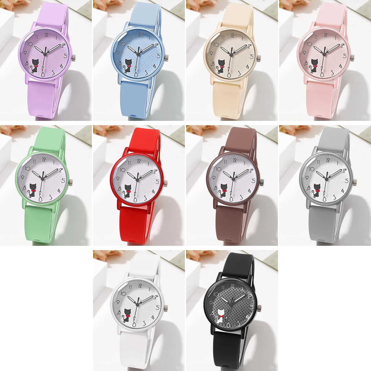 Women’s Casual Quartz Watch – Silicone Strap Wristwatch Gift for Ladies