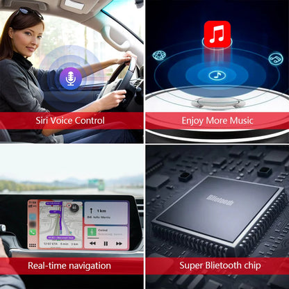 Wireless CarPlay Mini Box Dongle - Android Auto Adapter for Toyota, Mazda, Honda, Hyundai, Kia, VW, Audi, Benz, Ford, Opel, Chery