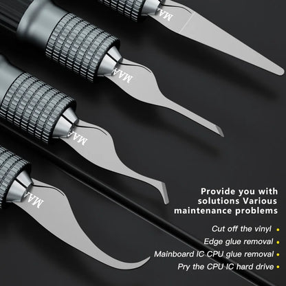 MaAnt MT-102 Hand Polished PCB Knife – Multifunctional Pry Tool for Motherboard Chip Glue Cleaning & Scraping