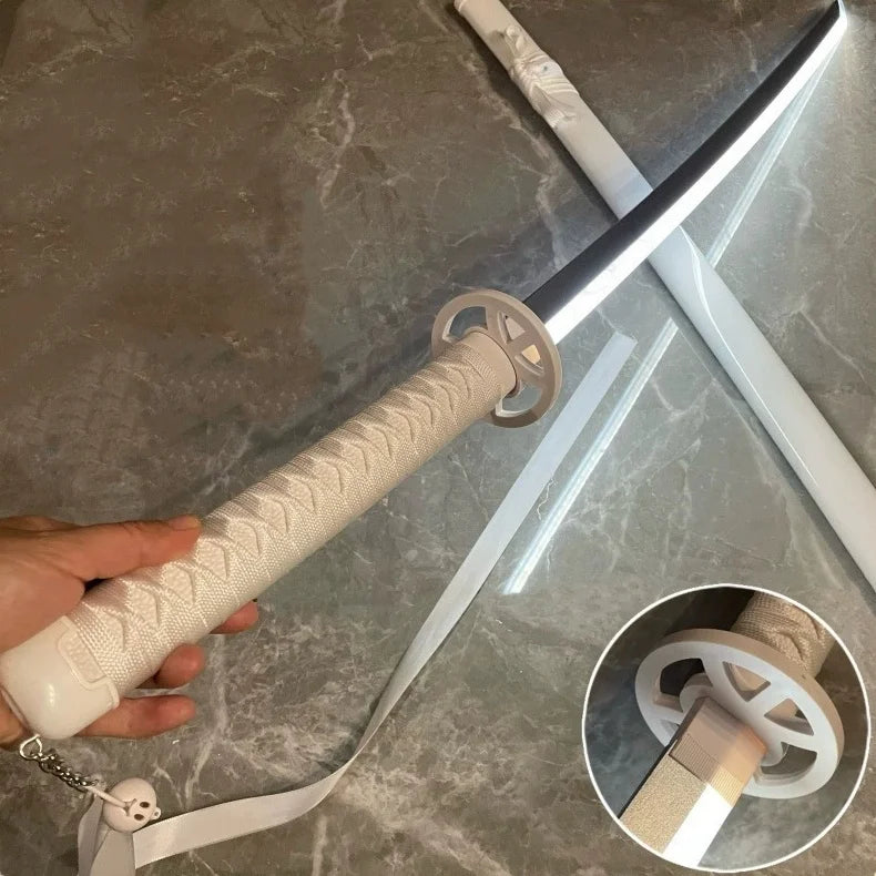 40-Inch LED Luminous Katana - Kuchiki Rukia Anime Cosplay Prop Sword with Light-Up Blade