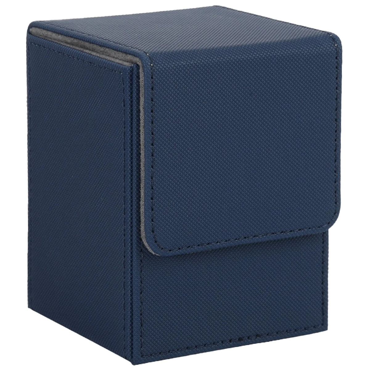 Leather Trading Card Deck Box - Single-Sleeve Storage Case for 100+ Cards
