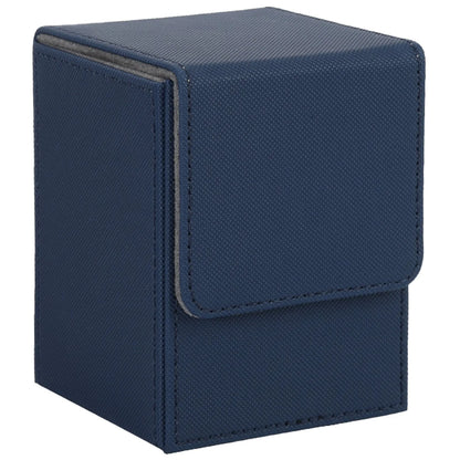 Leather Trading Card Deck Box - Single-Sleeve Storage Case for 100+ Cards
