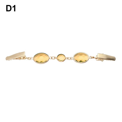 Retro Rhinestone Sweater Shawl Clasp - Antique Flower Duck Mouth Clothing Pin For Cardigans And Shirts