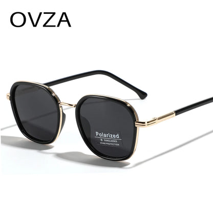 OVZA TR90 Polarized Sunglasses – Fashion Square Frame Driving Glasses for Men & Women S2074