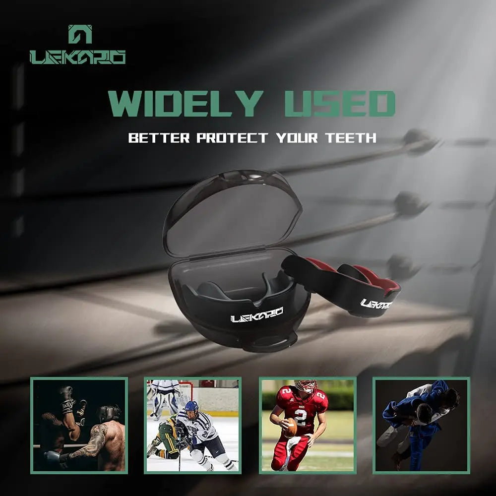 Professional Sports Mouthguard - Boxing, MMA, Muay Thai Training Tooth Protection Set for Kids & Adults
