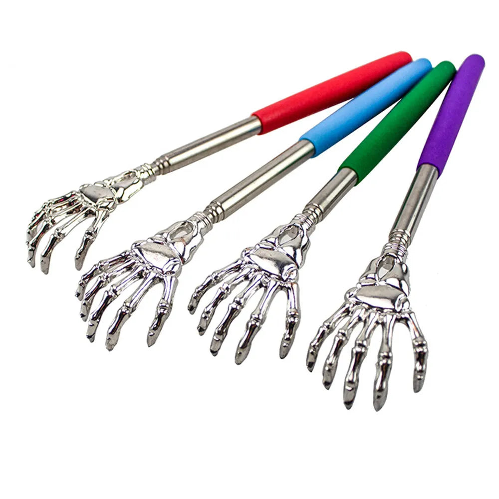 Telescopic Stainless Steel Back Scratcher - Extendable Scratching Massager for Happy and Healthy Living
