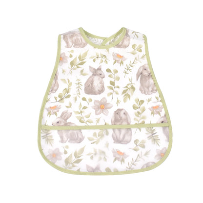 Adjustable Baby Bibs - Waterproof EVA Cotton Cartoon Feeding Bibs with Burp Cloth for Boys & Girls
