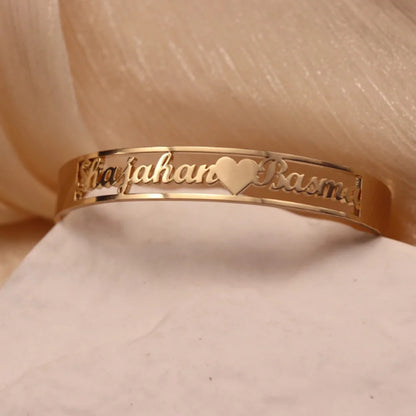 Personalized Couple Name Bracelet – Custom Handmade Gift for Her, Birthday or Anniversary