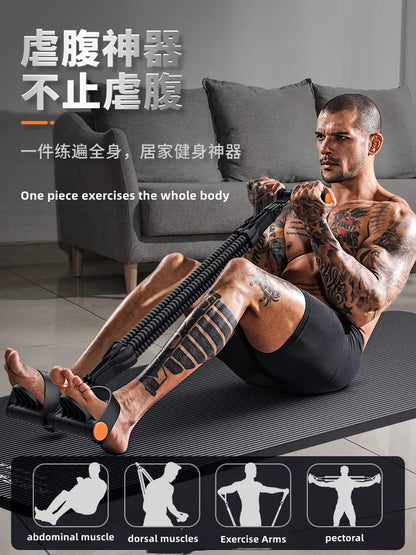 Pedal Type Tensioner – Multifunctional Fitness Device for Men's Back, Abdomen & Abdominal Muscle Training, Pull Rope Workout Tool