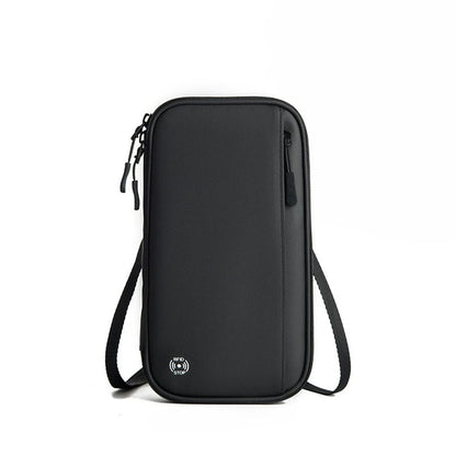 Travel Wallet Passport Holder Crossbody Bag – Card Organizer Neck Pouch for Documents & Tickets