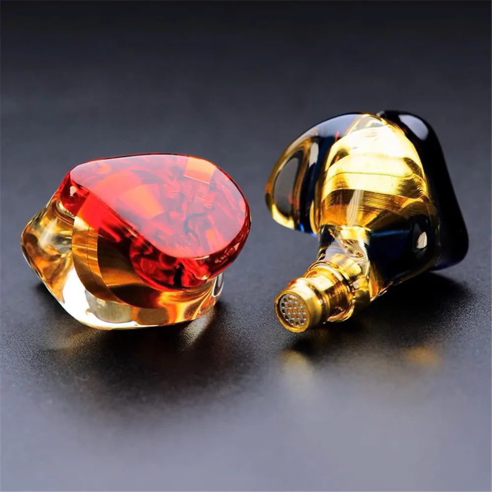 FENGRU QZX-A1 Custom Resin In-Ear Earphones - HiFi Sport Headphones with MMCX Interface, Cable Not Included
