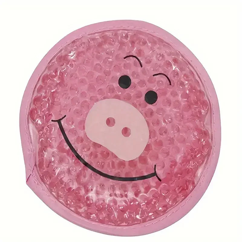 Reusable Cartoon Gel Ice Pack - Hot & Cold Compress for Elbow, Knee, Toothache & First Aid