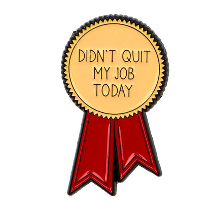 Today Ribbon Enamel Pin – Humorous Lapel Brooch for Backpack, Clothing & Accessories