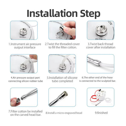 AOKO 3-in-1 Diamond Microdermabrasion Machine – Vacuum Suction & Water Spray Tool for Facial Moisturizing & Skin Exfoliation