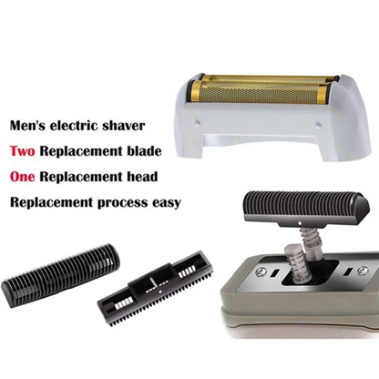 Replacement Cutter & Net for Andis 17150/17200 – Washable 3D Floating Shaving Blade Gold