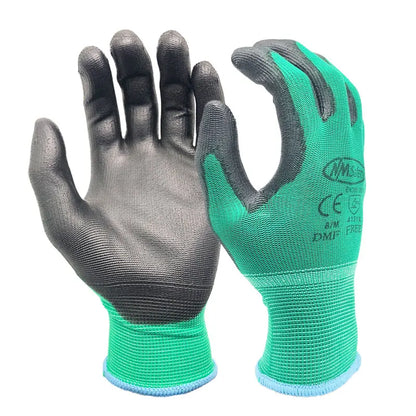 24Pcs/12Pairs Professional Protective Gloves – CE EN388 Certified Nylon Gloves for Men & Women, Construction & Garden Work