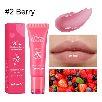 Moisturizing Lip Glow Balm - Hydrating Liquid Lip Gel Mask for Smooth Plump Lips, Dead Skin Removal & Lip Line Care 10g
