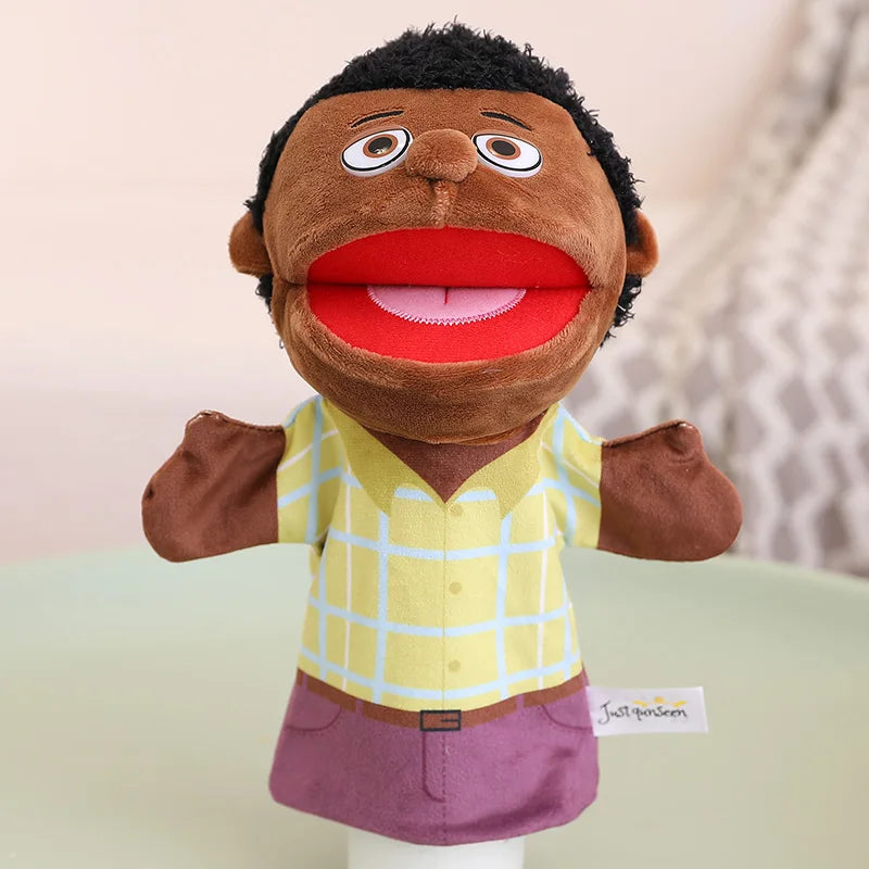 Kids Plush Finger Puppet Toys - 28-33cm Role Play Dolls for Bedtime Stories, Family Games & Creative Fun