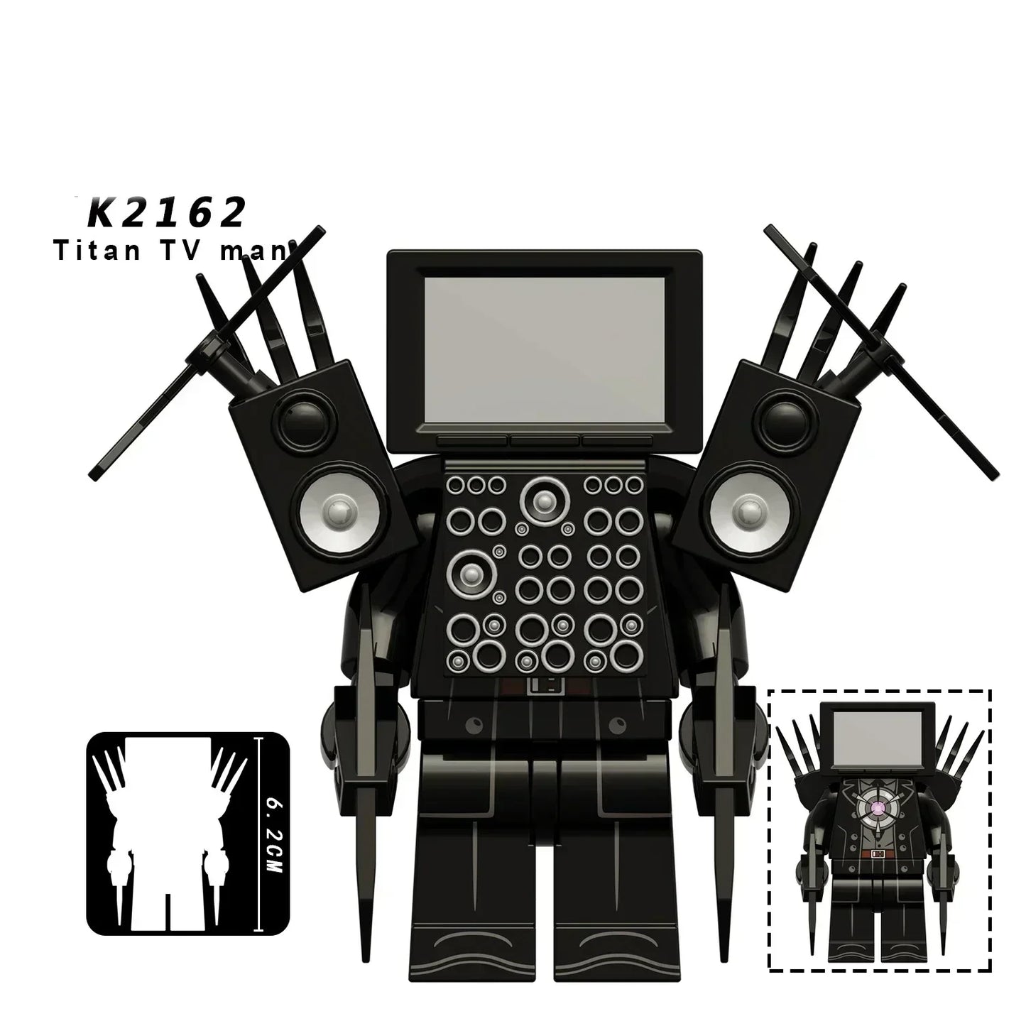KDL Skibidi Toilet Man Anime Block Figures – TVMan, Titan, Cameraman & Speakerman Model Toy Gift for Kids