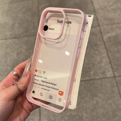 Luxury Clear Acrylic Phone Case for iPhone 11–17 Pro Max - Transparent Candy Bumper Protection Cover