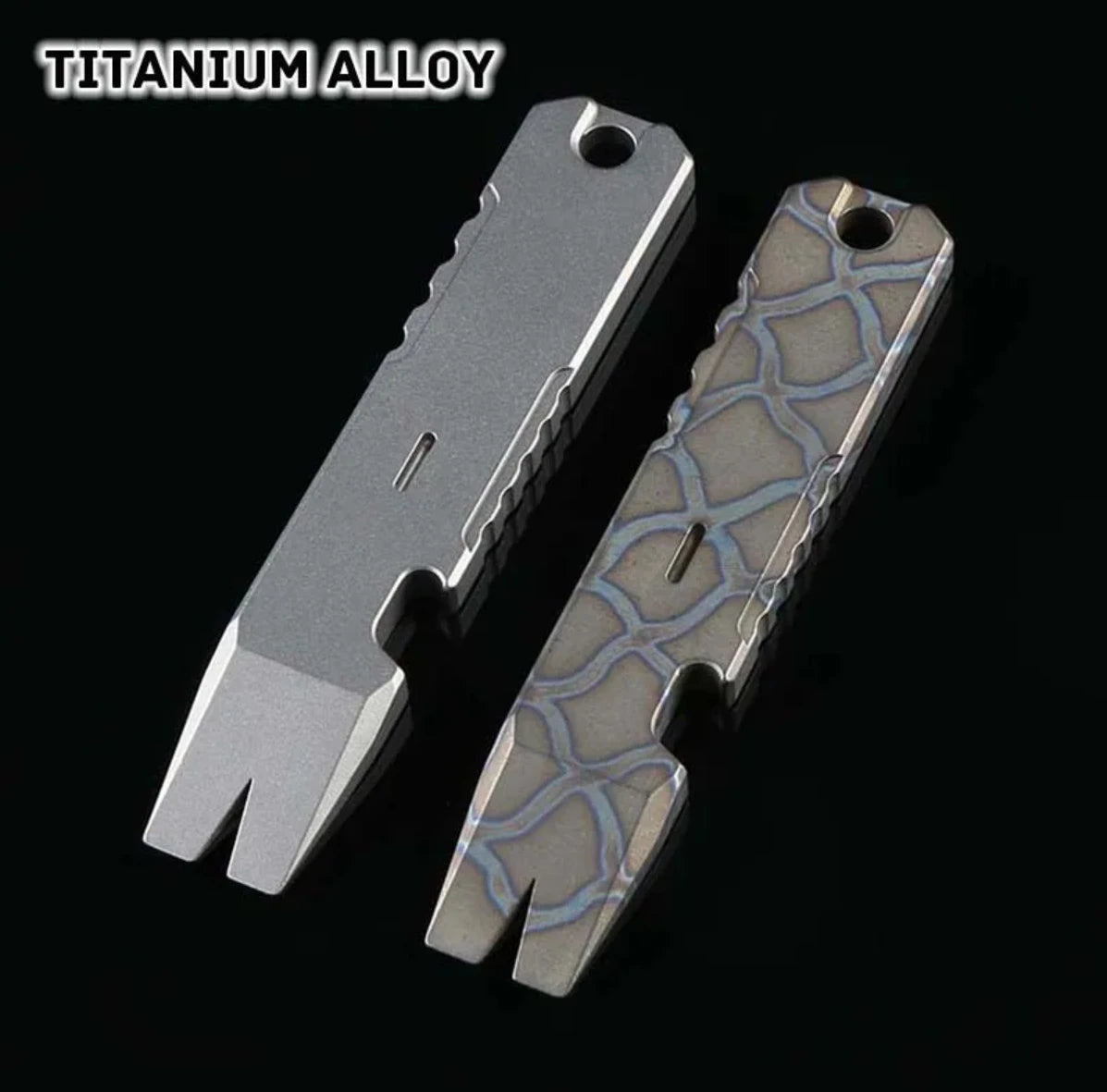 Titanium Alloy Multifunction EDC Tool – Wrench, Pry Bar, Bottle Opener & Screwdriver for Outdoor Use
